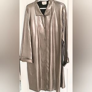 Linda Lundstrom Metallic Coat